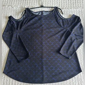 Ann Taylor Top with shoulder cutouts & long sleeve. FREE w/bundle of 3